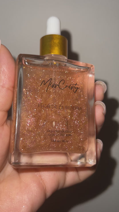 ÓLEO HIDRATANTE CORPORAL - FLOR DE CEREJEIRA GLITTER